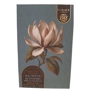 3 Bar Soap Magnolia Blossoms GIFT BOX FLORAMOR FIRENZE Scent 16.8 oz Luxe Italy